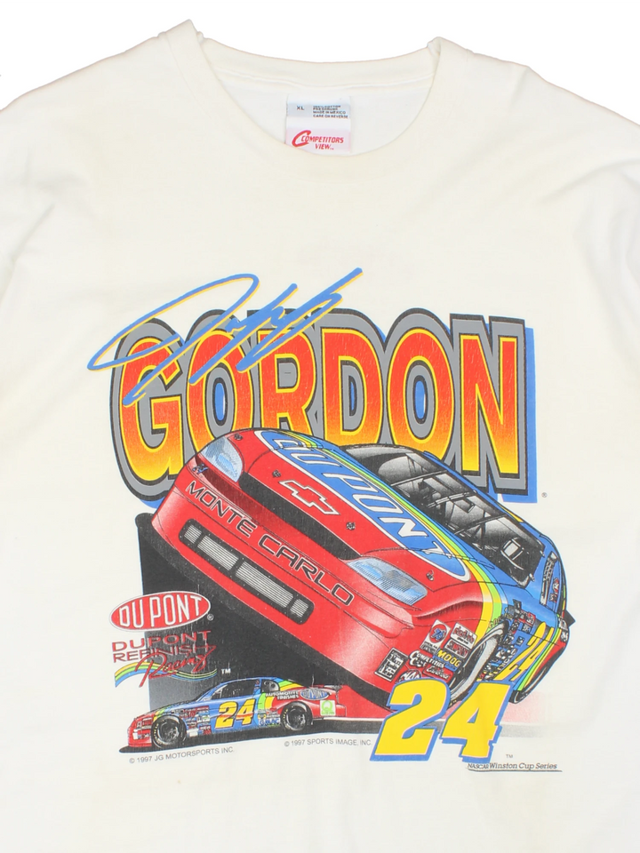 Vintage 1997 Jeff Gordon x Dupont NASCAR graphic t-shirt 