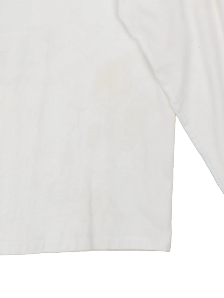 Bape ABC camo long sleeved T-Shirt with classic printed spell out logo on the front. 