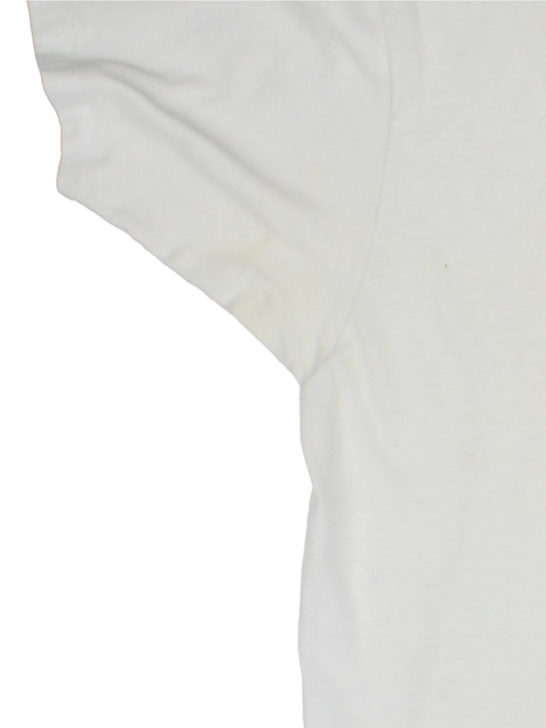Vintage 90's Joseph and the Amazing Technicolor Dreamcoat T-Shirt in a white colourway with the multicoloured spell out logo printed on the front, single stitch t-shirt on a hanes tag.