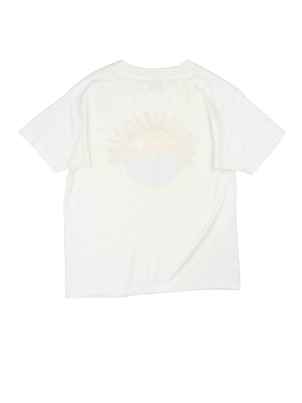 Vintage 90's Joseph and the Amazing Technicolor Dreamcoat T-Shirt in a white colourway with the multicoloured spell out logo printed on the front, single stitch t-shirt on a hanes tag.