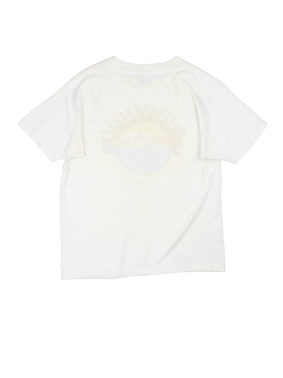 Vintage 90's Joseph and the Amazing Technicolor Dreamcoat T-Shirt in a white colourway with the multicoloured spell out logo printed on the front, single stitch t-shirt on a hanes tag.