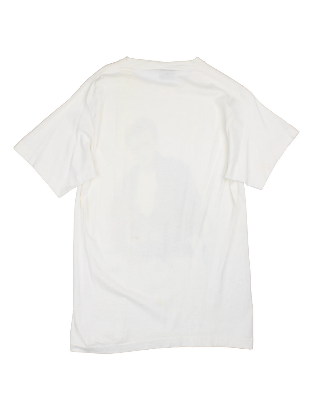 Vintage 1987 James Deen T-Shirt in a white colourway with the artist printed on the front in a 80's pop art style.