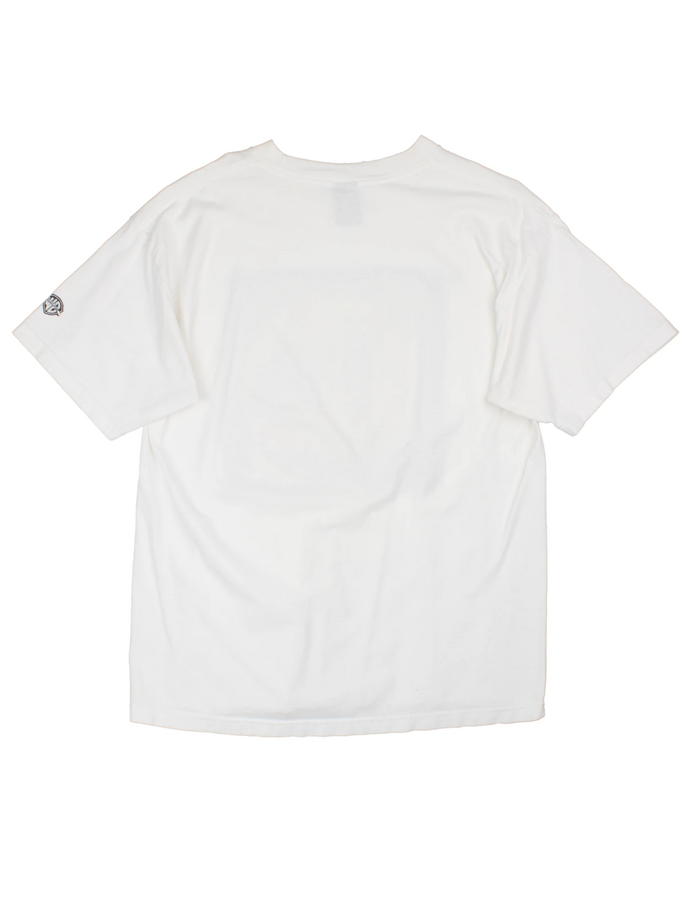 Vintage Warner Bros Bugs Bunny Baseball T-Shirt in a white colourway with Bugs Bunny hitting a big baseball printed on the front. 