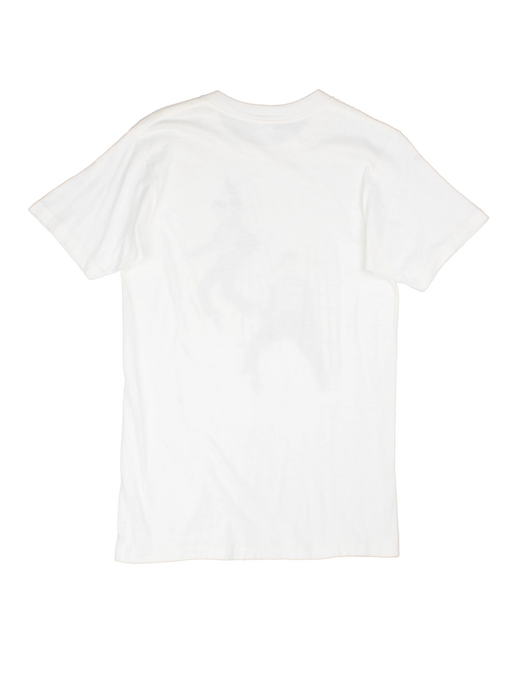 Vintage 70's Elvis Jailhouse Rock Single Stitch T-Shirt in a white colourway graphic printed on the front.