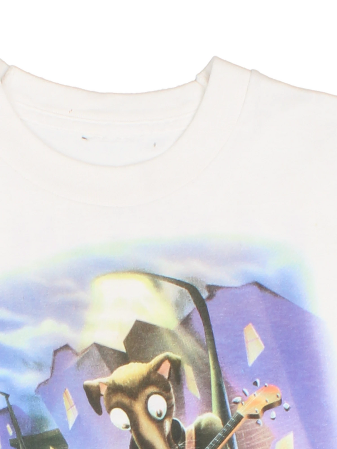 Vintage 1996 Ratdog Furthur Festival Tour T-Shirt in a white colourway with the Ratdog graphic printed on the front and Furthur Festival 1996 spell out printed on the back.
