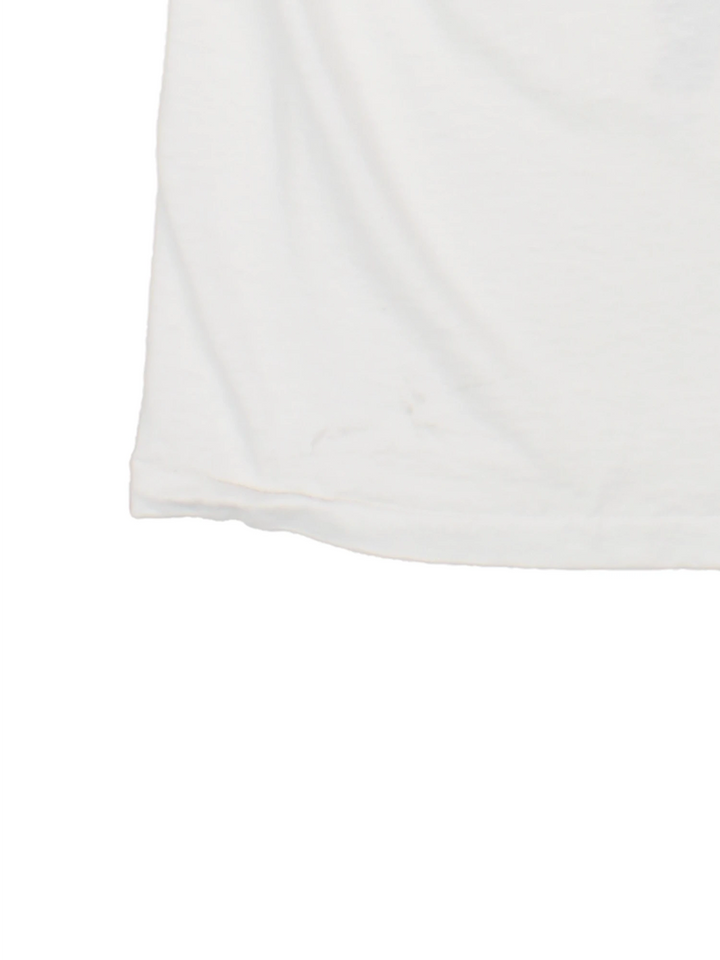 Vintage 1994 Elvis Presley Graphic single stitch T-Shirt in a white colourway with the artist graphic printed on the front, and TCB spell out printed on the back.