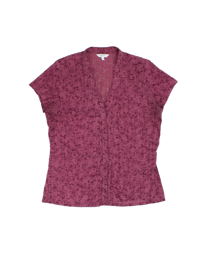 Y2K Floral Shirt (Size M)