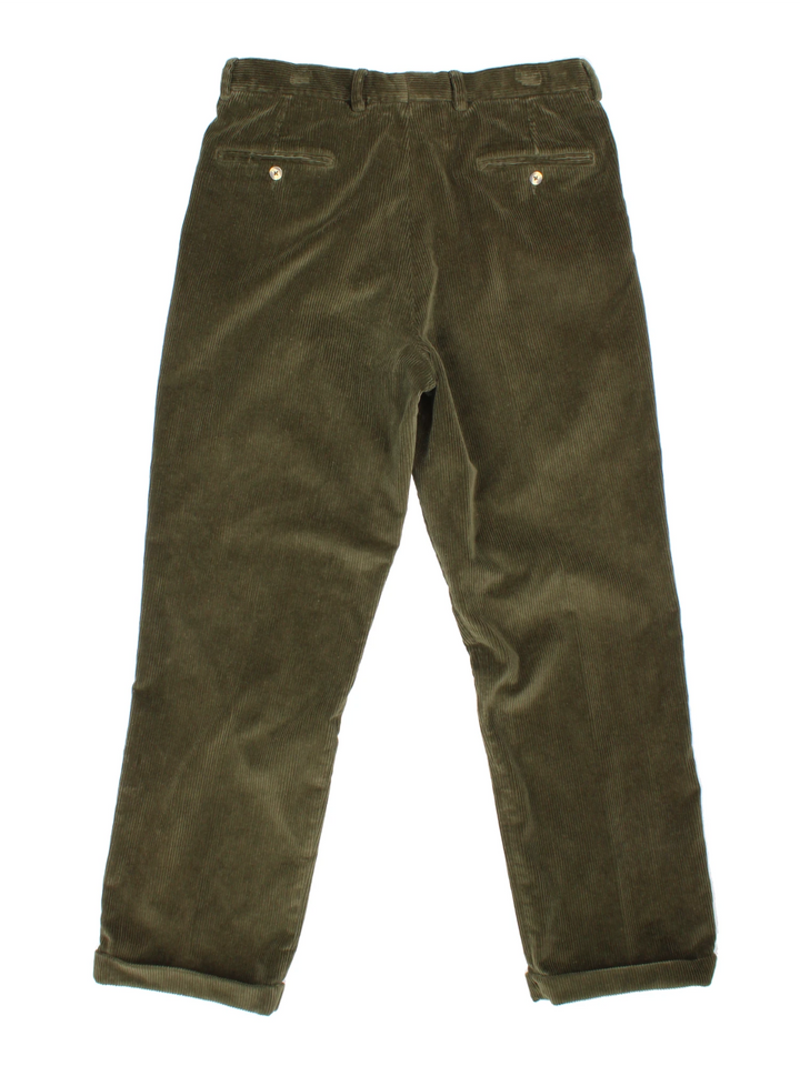 Vintage Corduroy Pleated Trousers (Size XL)