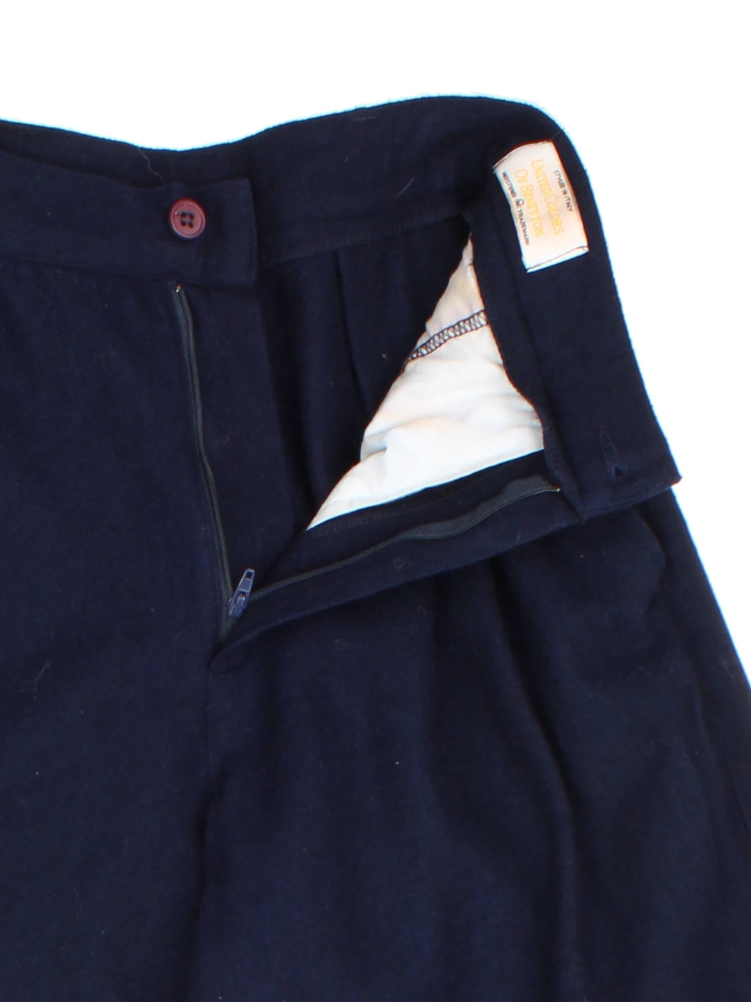 Vintage Daks London Formal Wool Pleated Trousers (Size XXS)