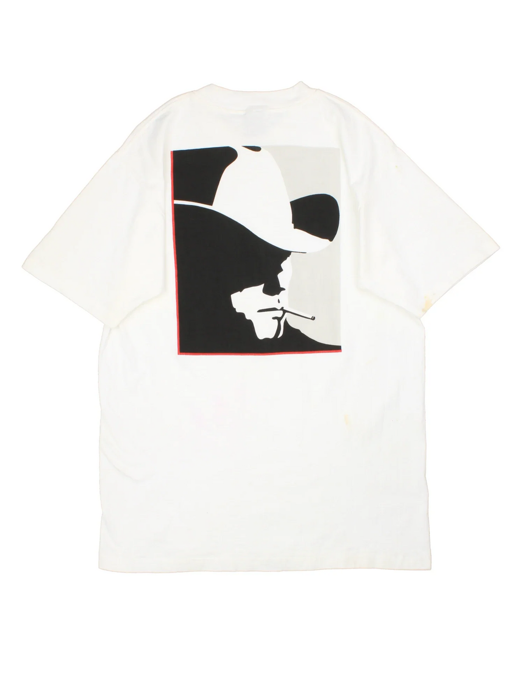 Vintage 90's Marlboro Wild West Graphic T-Shirt in a white colourway, with graphic printed on front and back.