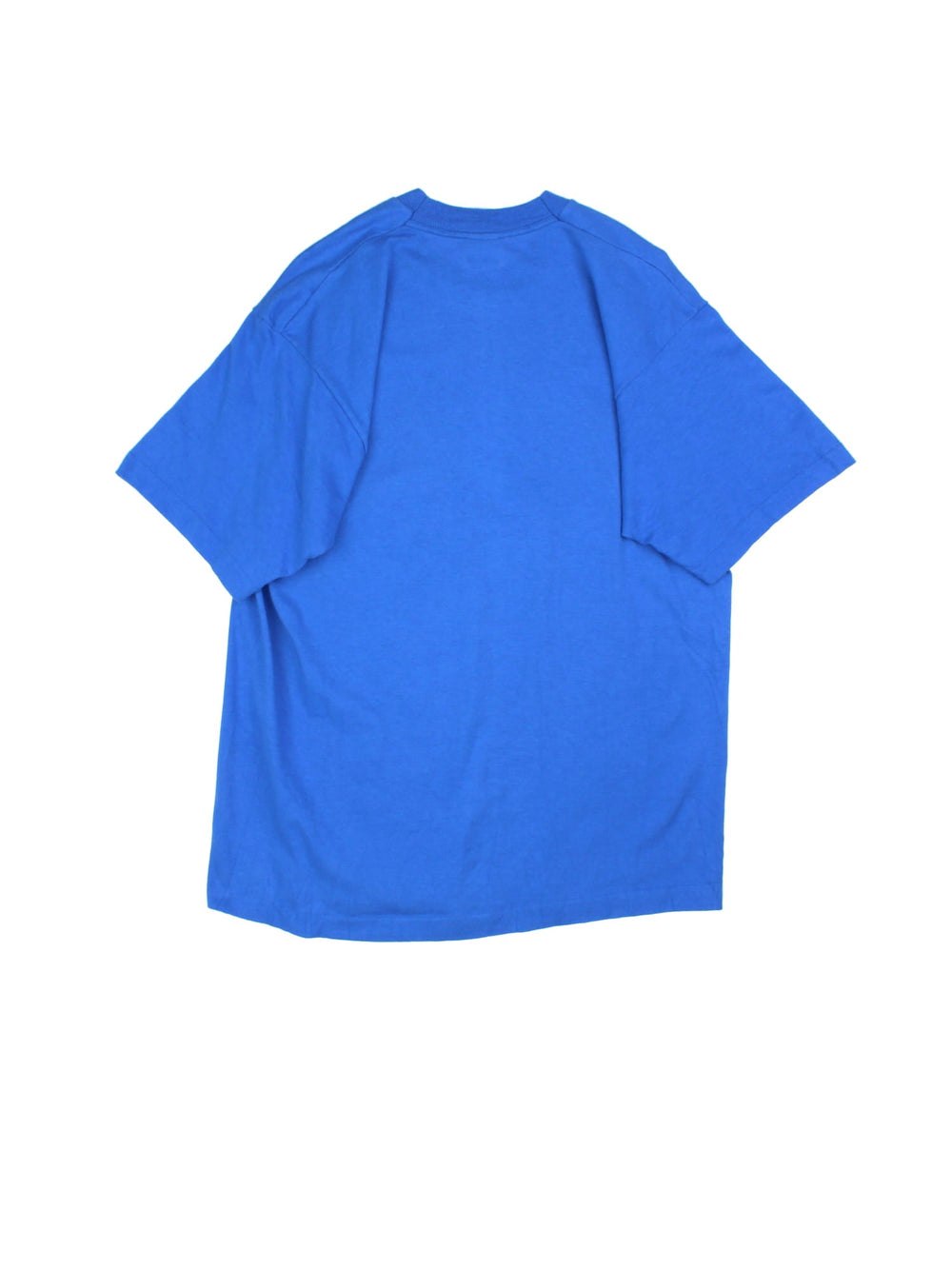 Vintage 1990 Goodwill Games Graphic Single Stitch T-Shirt in a blue colourway with puff print logo and graphic printed on the front.