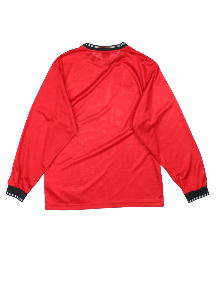 Vintage 90's Nike Training Top in a red colourway. Contrast cuffs and the logo embroidered on the front.