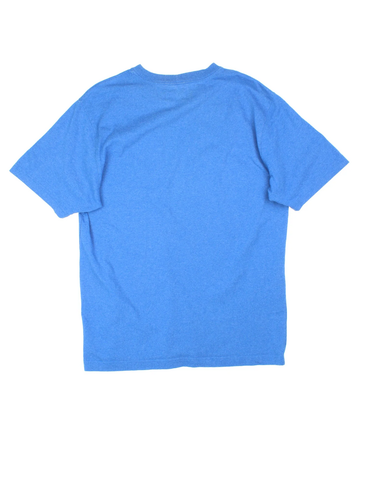 Vintage Carhartt T-Shirt in a blue colourway. Chest pocket with logo embroidered on the front.
