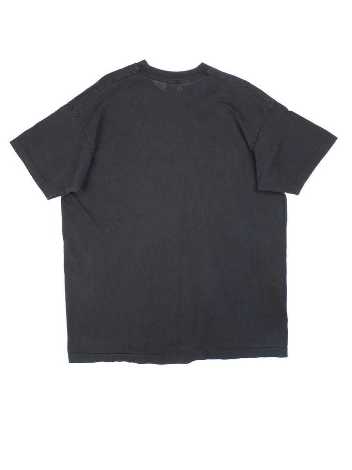 Vintage 1994 USA World Cup T-Shirt in a black colourway, with graphic printed on the front.