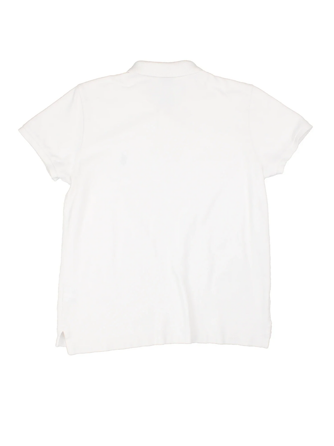 Ralph Lauren Polo Shirt in a white colourway, with button up fastening and embroidered logo on front.