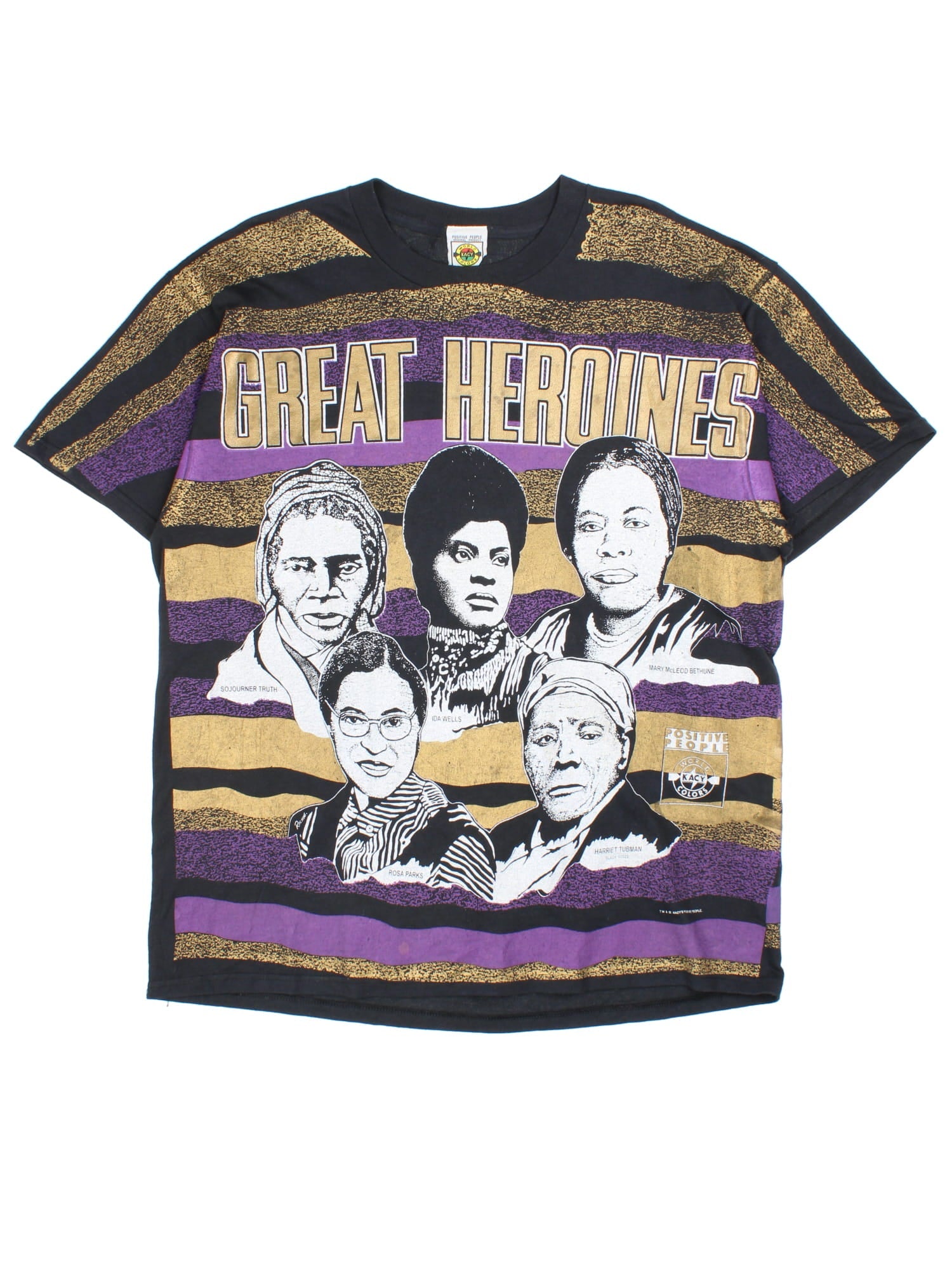 専用 1990’s KACY WORLD COLORS ヴィンテージTシャツ Kacy World Colors Great Heroines T-Shirt (Size L) – VintageFolk