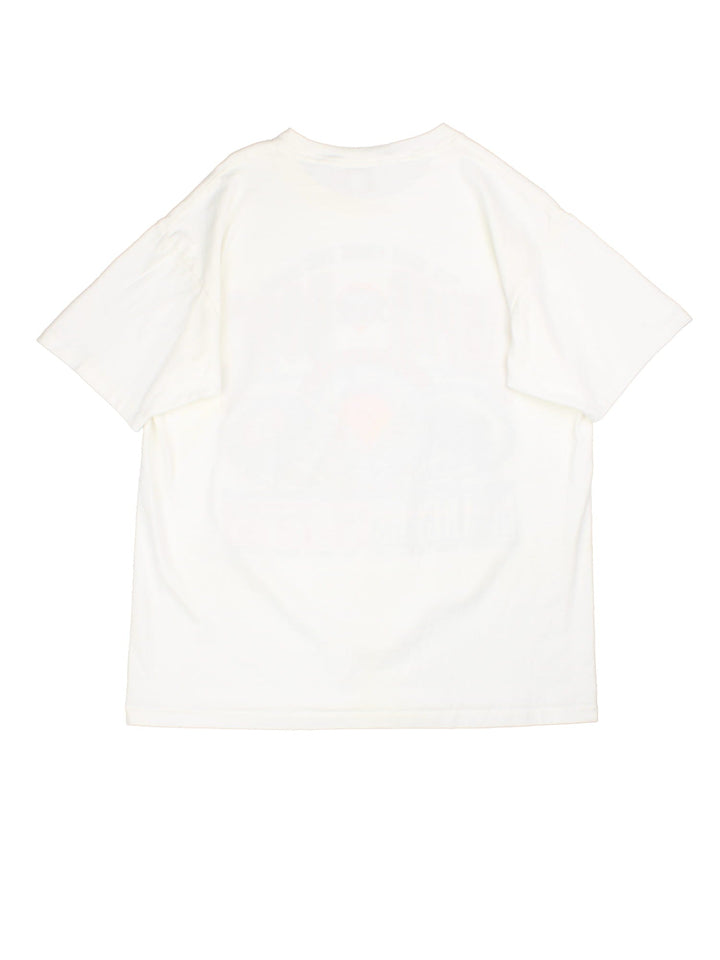 Vintage1994 Super Bowl single stitch t-shirt in a white colourway, graphic printed on front.