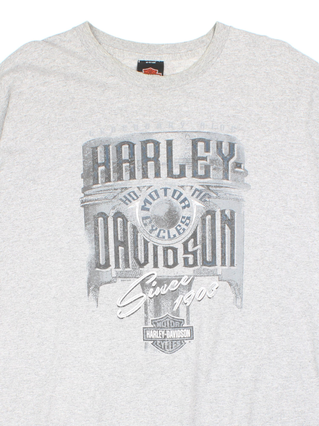 Vintage Harley-Davidson Folsom T-Shirt in a grey colourway, with the logo printed on front and back.