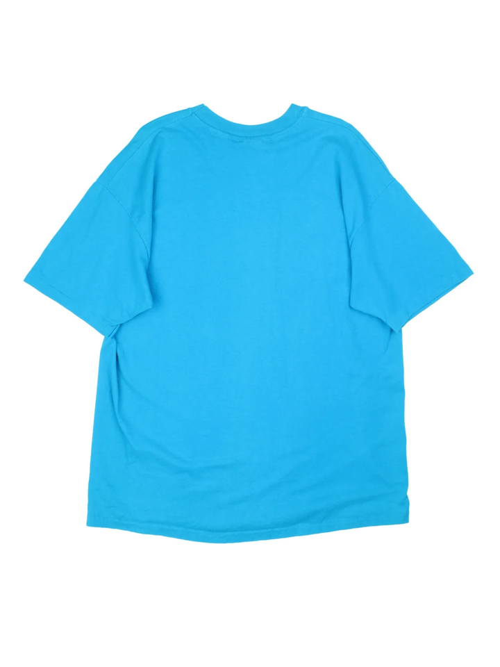 Vintage Hawaii Graphic T-Shirt in a blue colourway with spell out and graphic printed on the front.