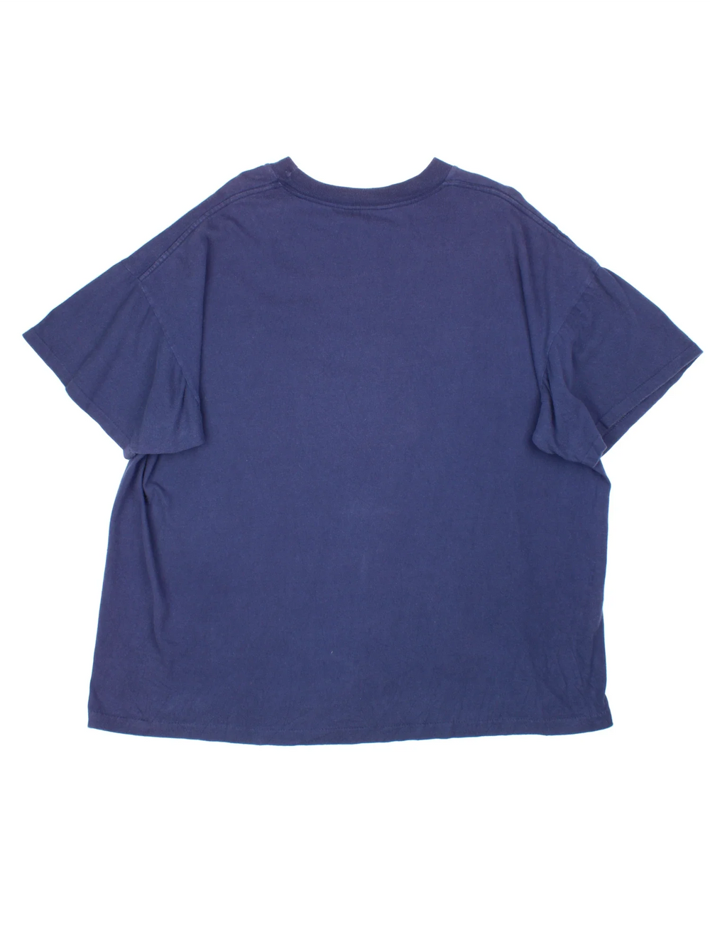 Vintage Las Vegas Graphic T-Shirt in a blue colourway with the spell out embroidered across the front.