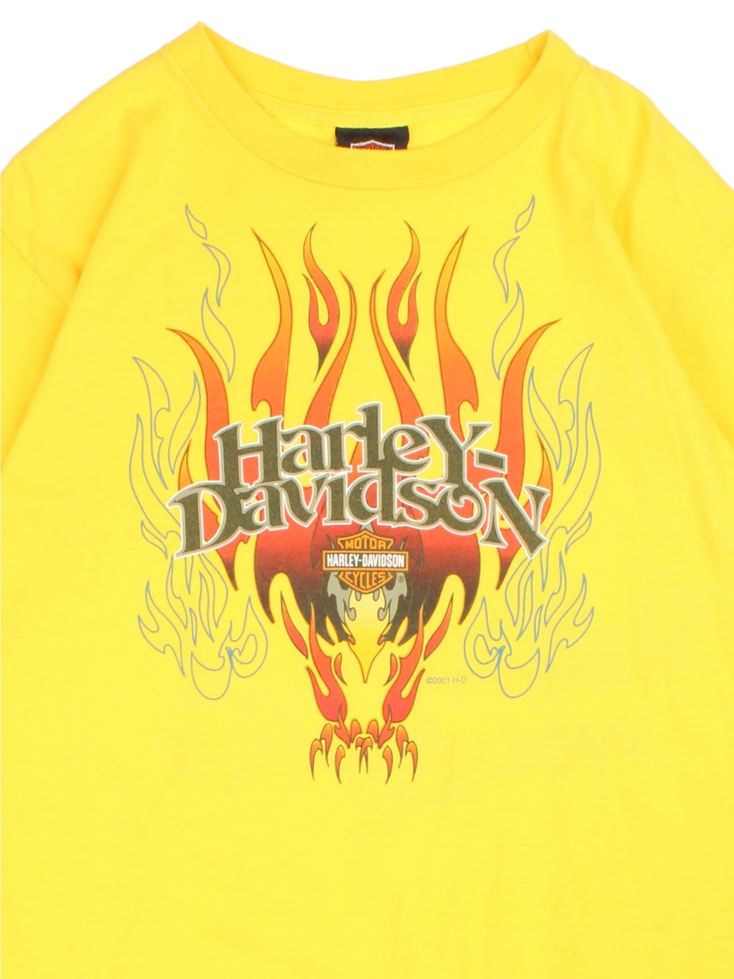 Harley-Davidson Tシャツ イエロー　フレイム Harley Davidson Graphic T-Shirt (Size S) – VintageFolk