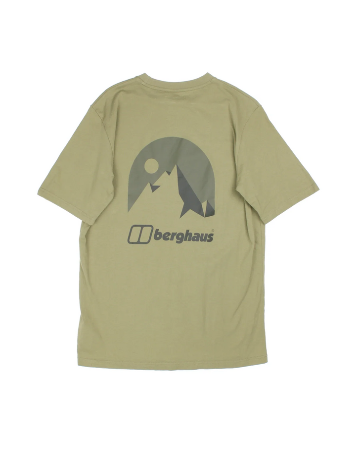 Berghaus T-Shirt in a green colourway with the logo printed on the front and back.