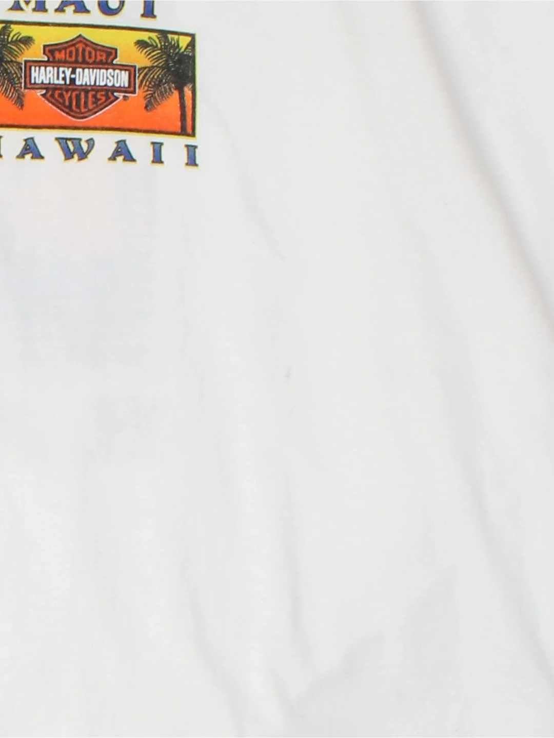 Harley-Davidson Maui T-Shirt in a white colourway, with graphic printed on the front and back.