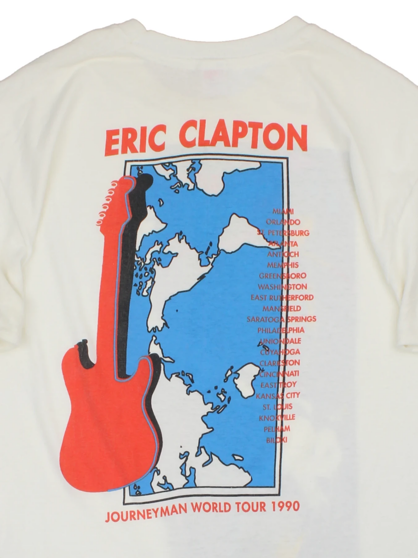 1990 Eric Clapton Journeyman World Tour T-Shirt – VintageFolk