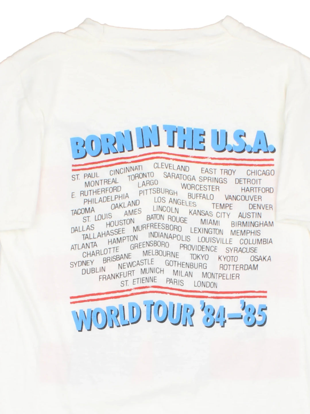 1984/85 Bruce Springsteen Born In The USA World Tour T-Shirt