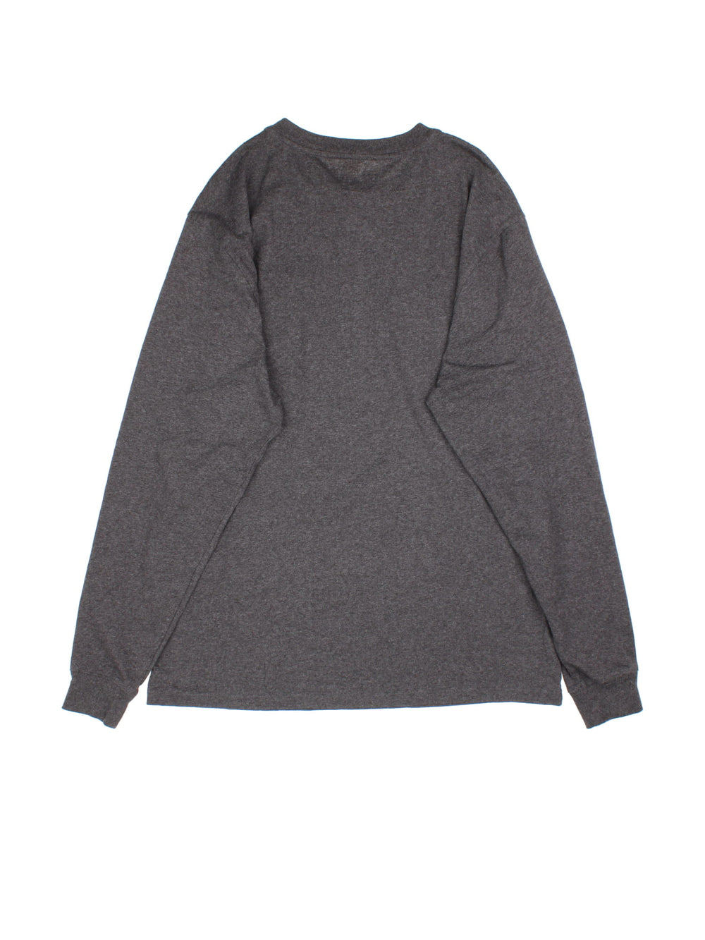 Carhartt Long Sleeve T-Shirt in a grey colourway. Button up with pocket on the front and small classic logo.