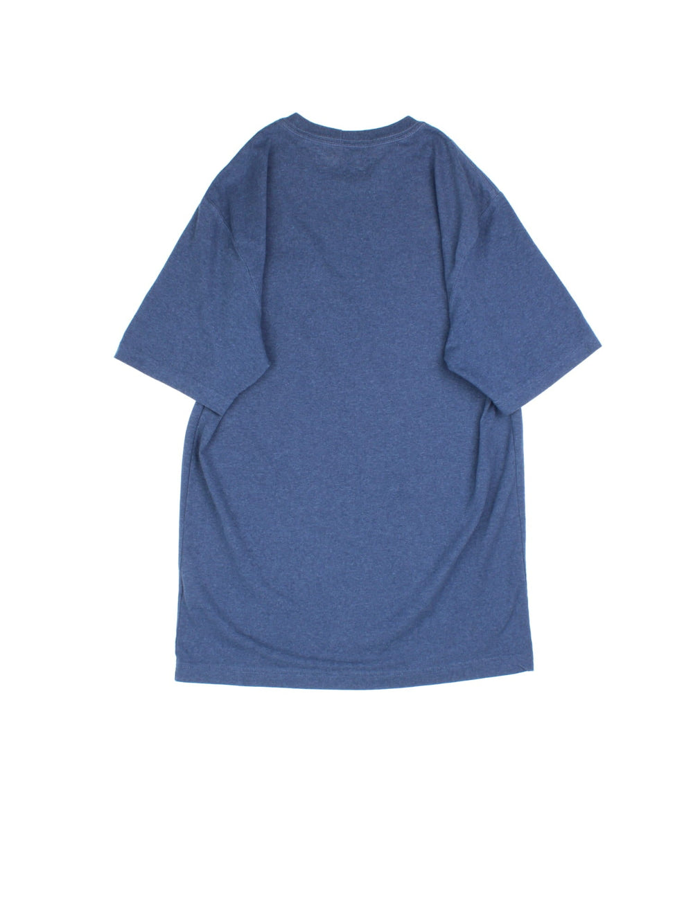 Carhartt T-Shirt in a blue colourway with pocket on the front and small classic logo on the front.