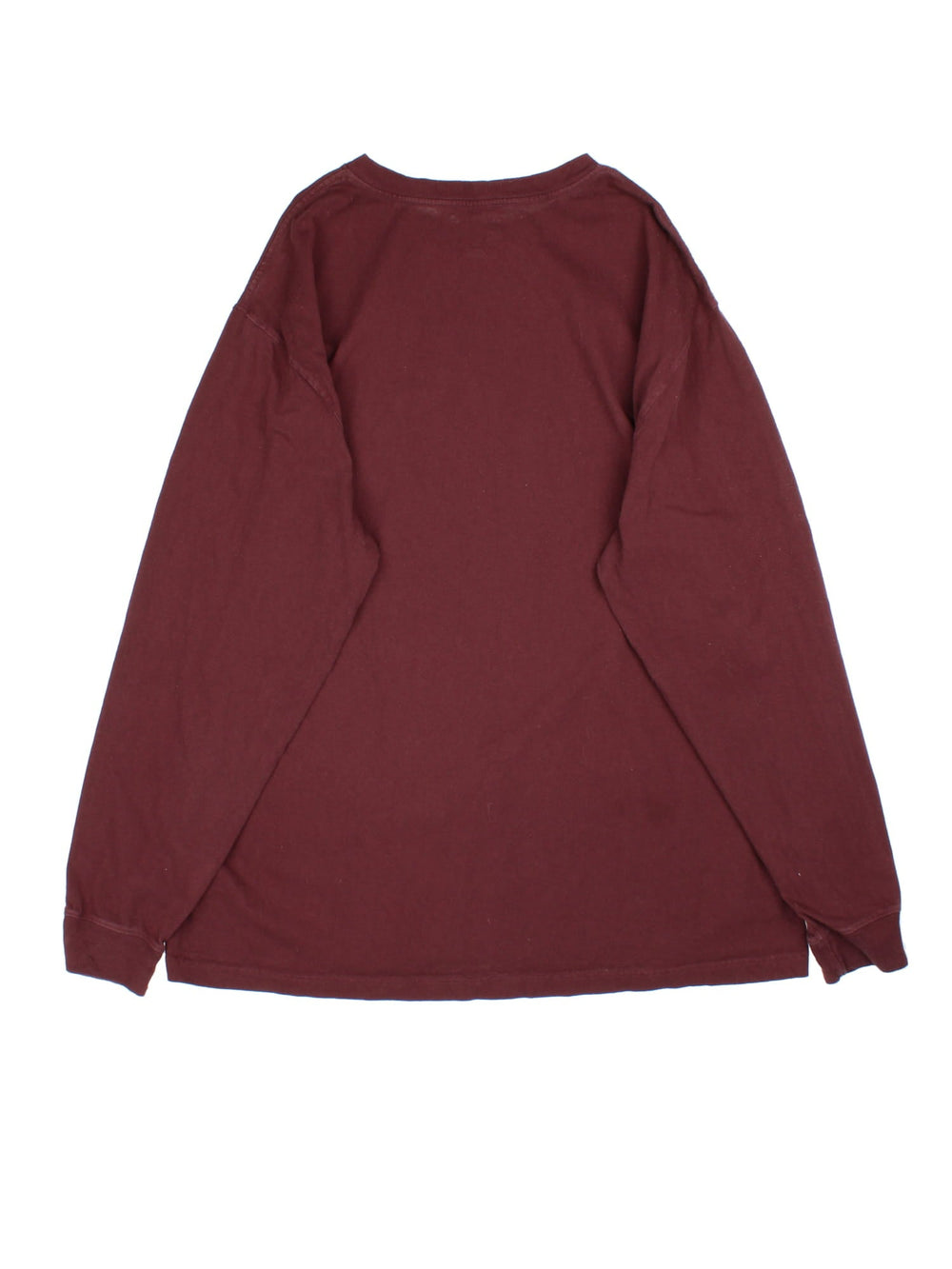 Carhartt Long Sleeve T-Shirt in a red colourway with pocket and small classic logo on the front.