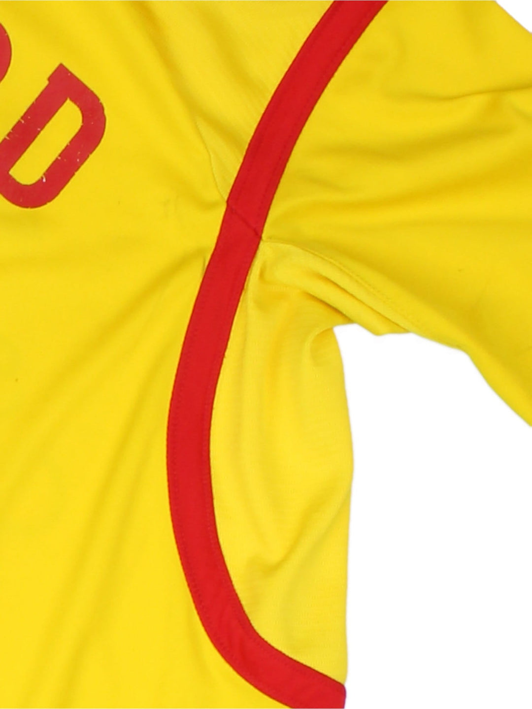 Vintage Liverpool 2014-15 Away Football Shirt in the yellow colourway with Gerrard 8 Legend on the back.