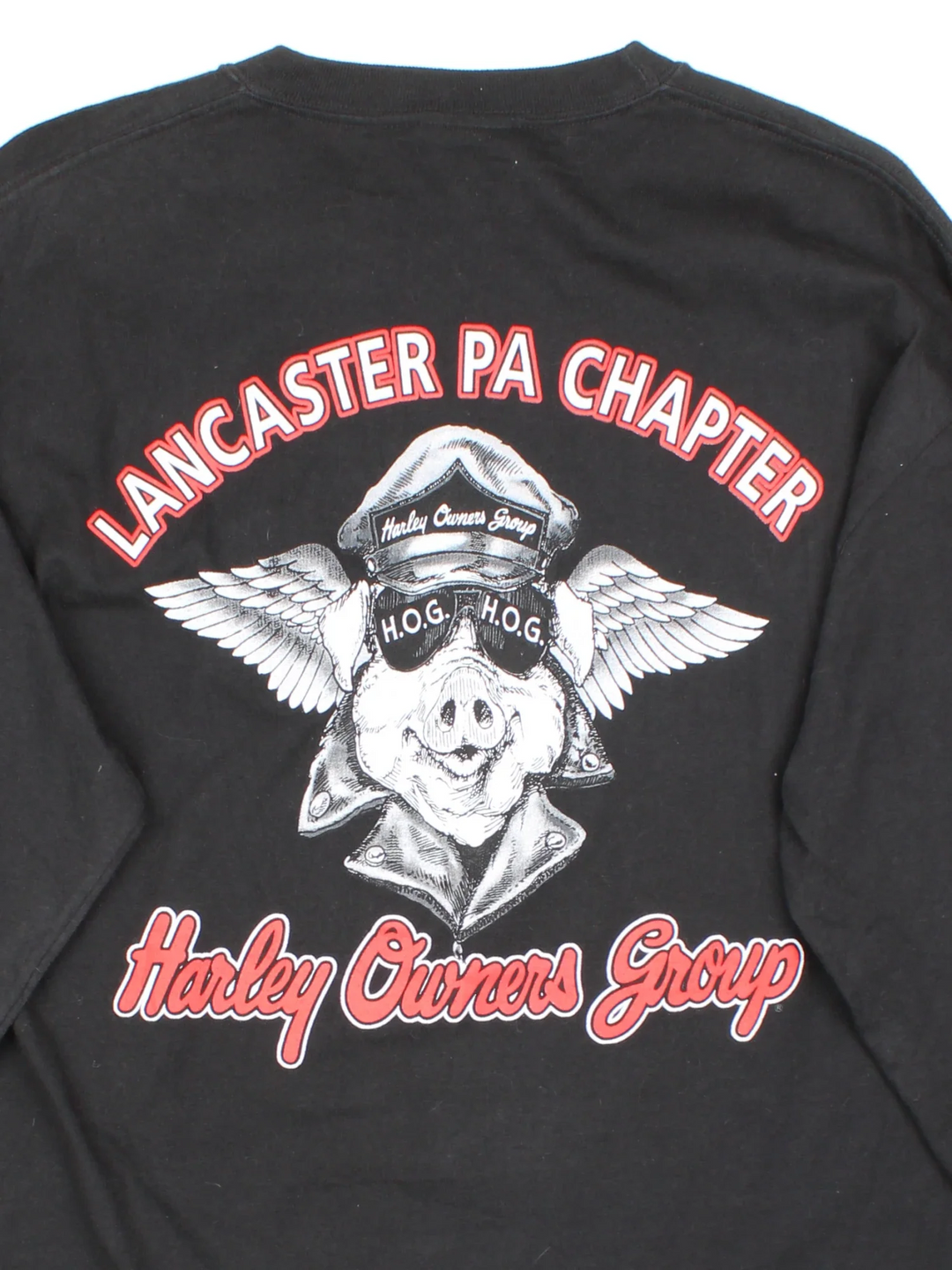 Harley-Davidson Long Sleeve T-Shirt in a black colourway with small logo on the front chest and large graphic across the back.