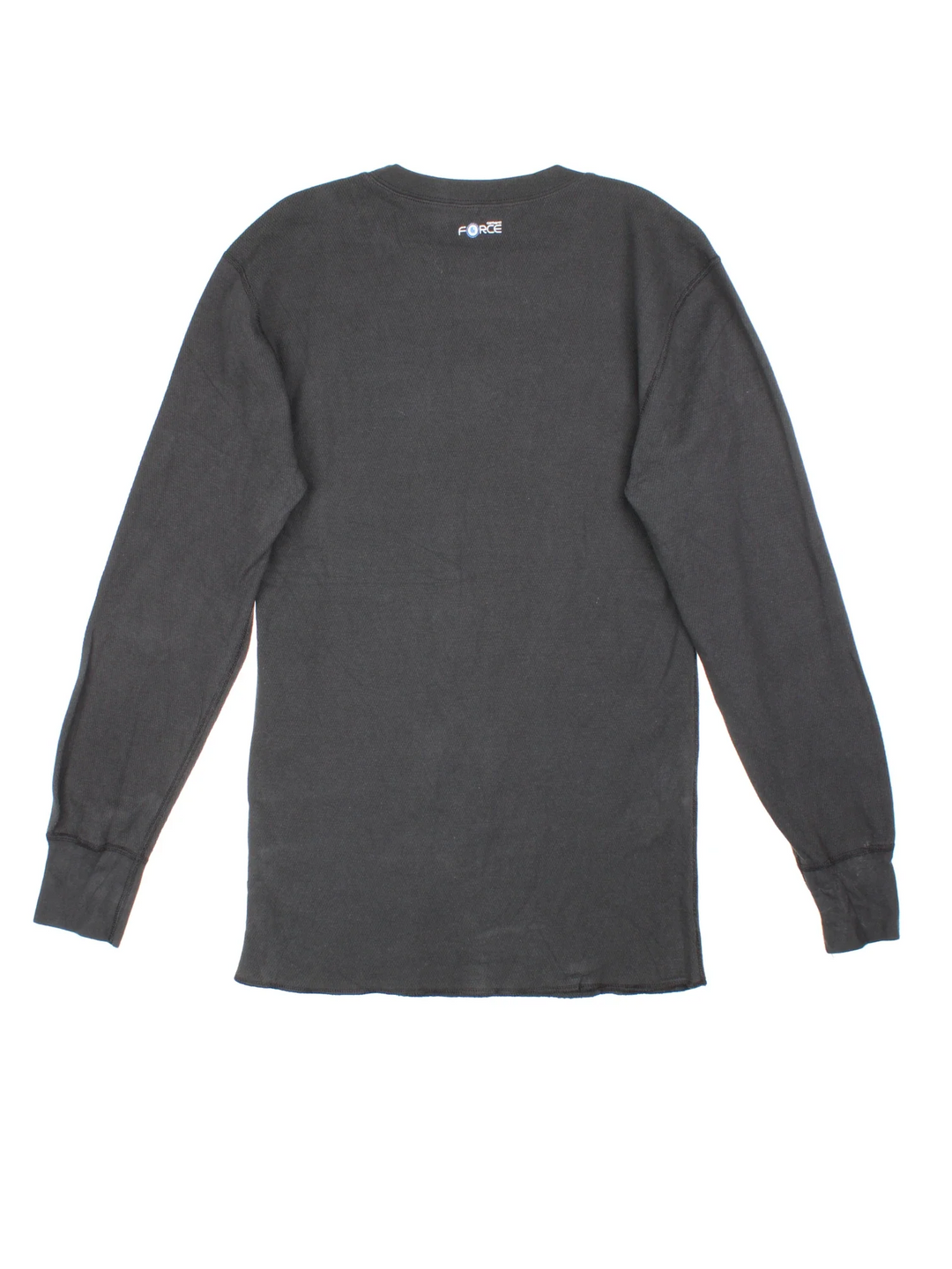 Carhartt Long Sleeve T-Shirt in a black colourway with waffle textured fabric