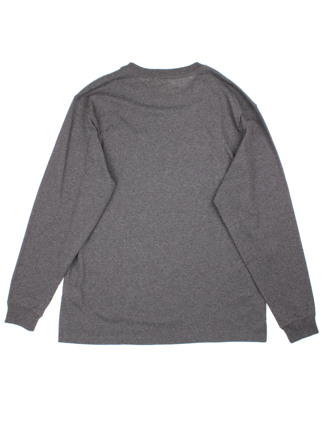 Carhartt Long Sleeve T-Shirt in a grey colourway with the small classic logo on the front pocket