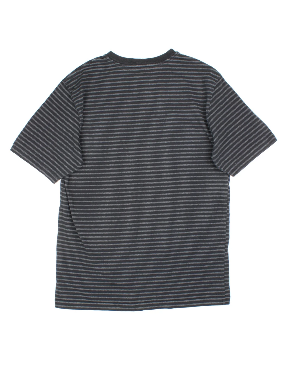 Carhartt T-Shirt in a black and grey striped colourway and has a chest pocket with the logo embroidered on the front.