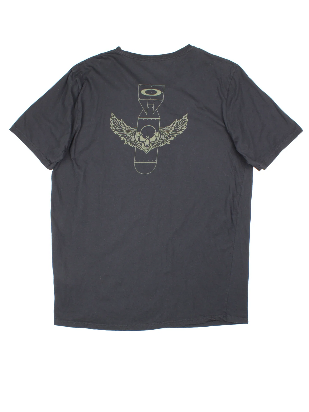 Oakley T-Shirt in a black colourway with small logo on the chest and larger graphic on the back.