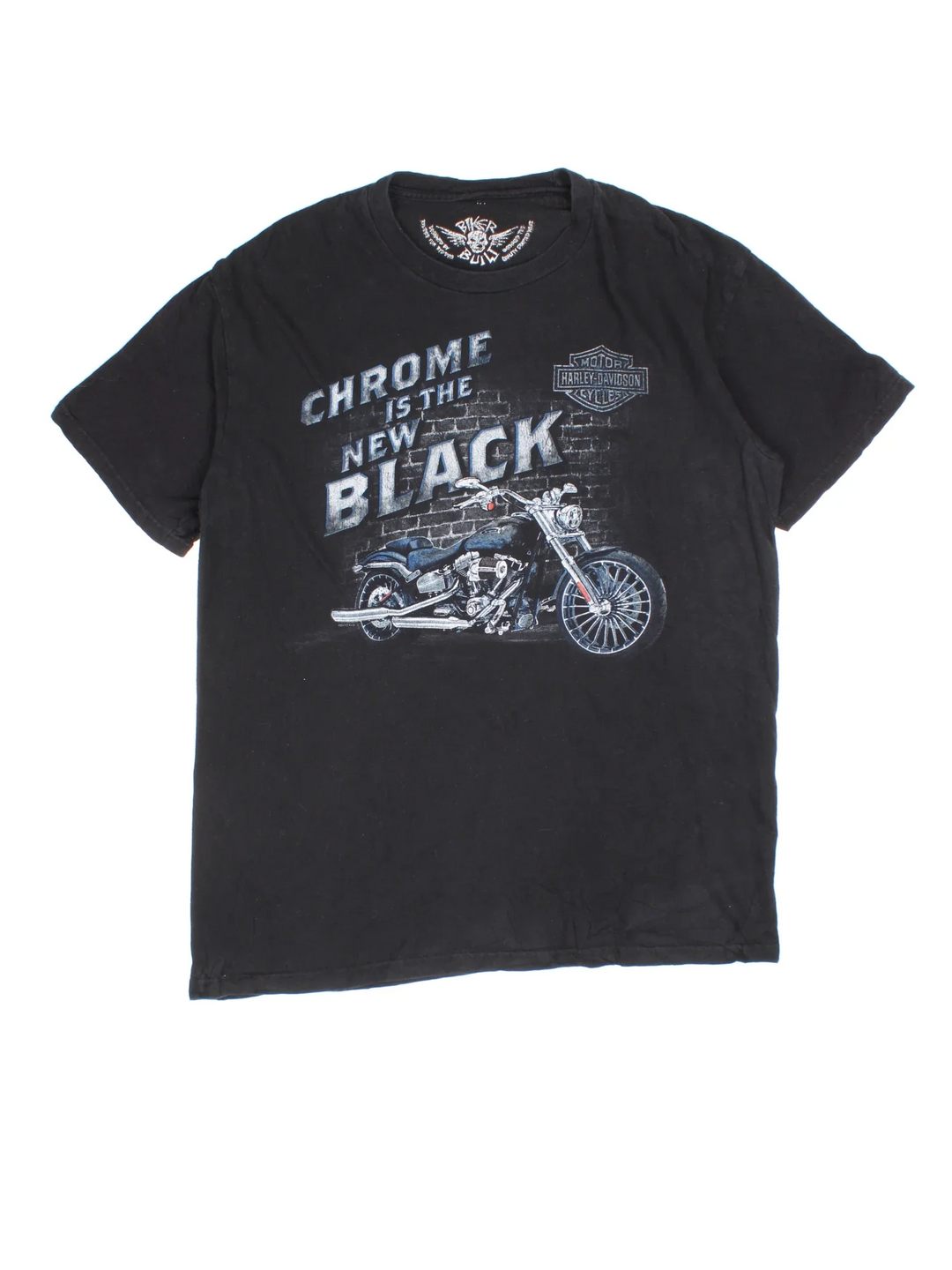 Harley-Davidson T-Shirt in a black colourway with large graphic on the front and back.