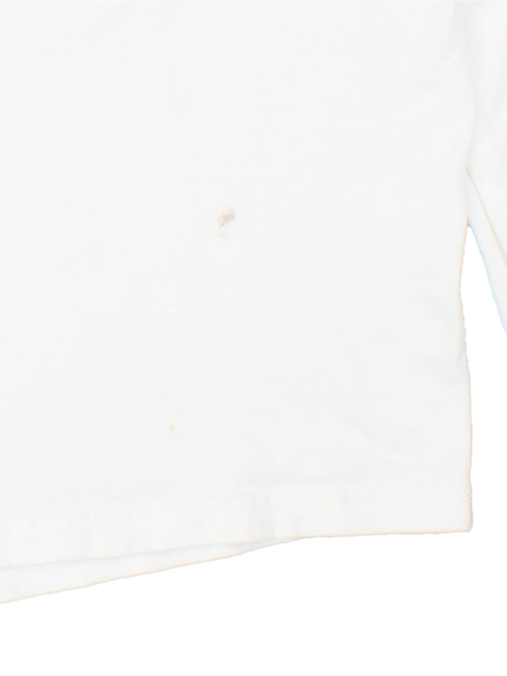 Vintage Harley-Davidson Calgary Long Sleeve T-Shirt in a white colourway with the logo on front/back and sleeves.