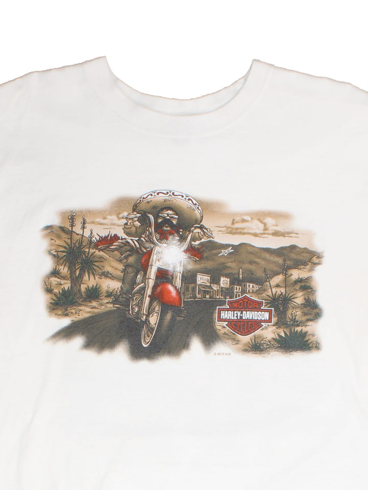 Vintage Harley-Davidson El Paso T-Shirt in a white colourway with the logo on front and back.