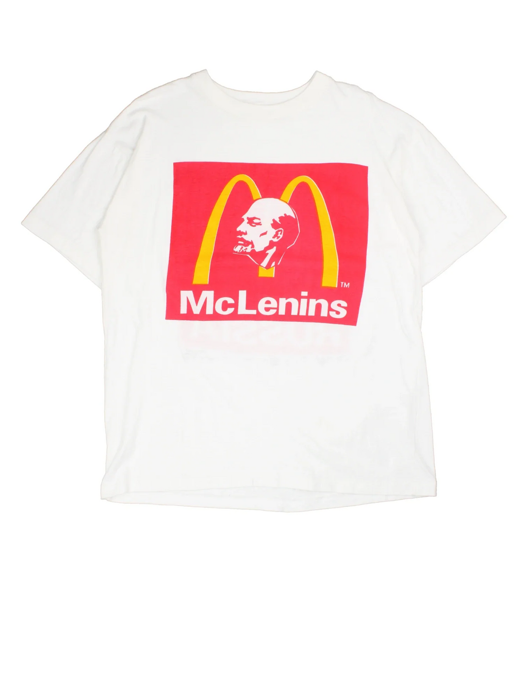 Vintage 90's McLennis Graphic T-Shirt in a white colourway with front and back printed graphic.