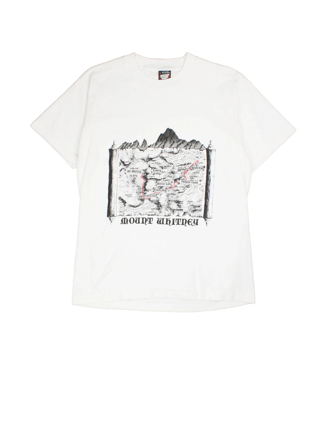 Vintage Mount Whitney Graphic T-Shirt in a white colourway with front printed graphic.