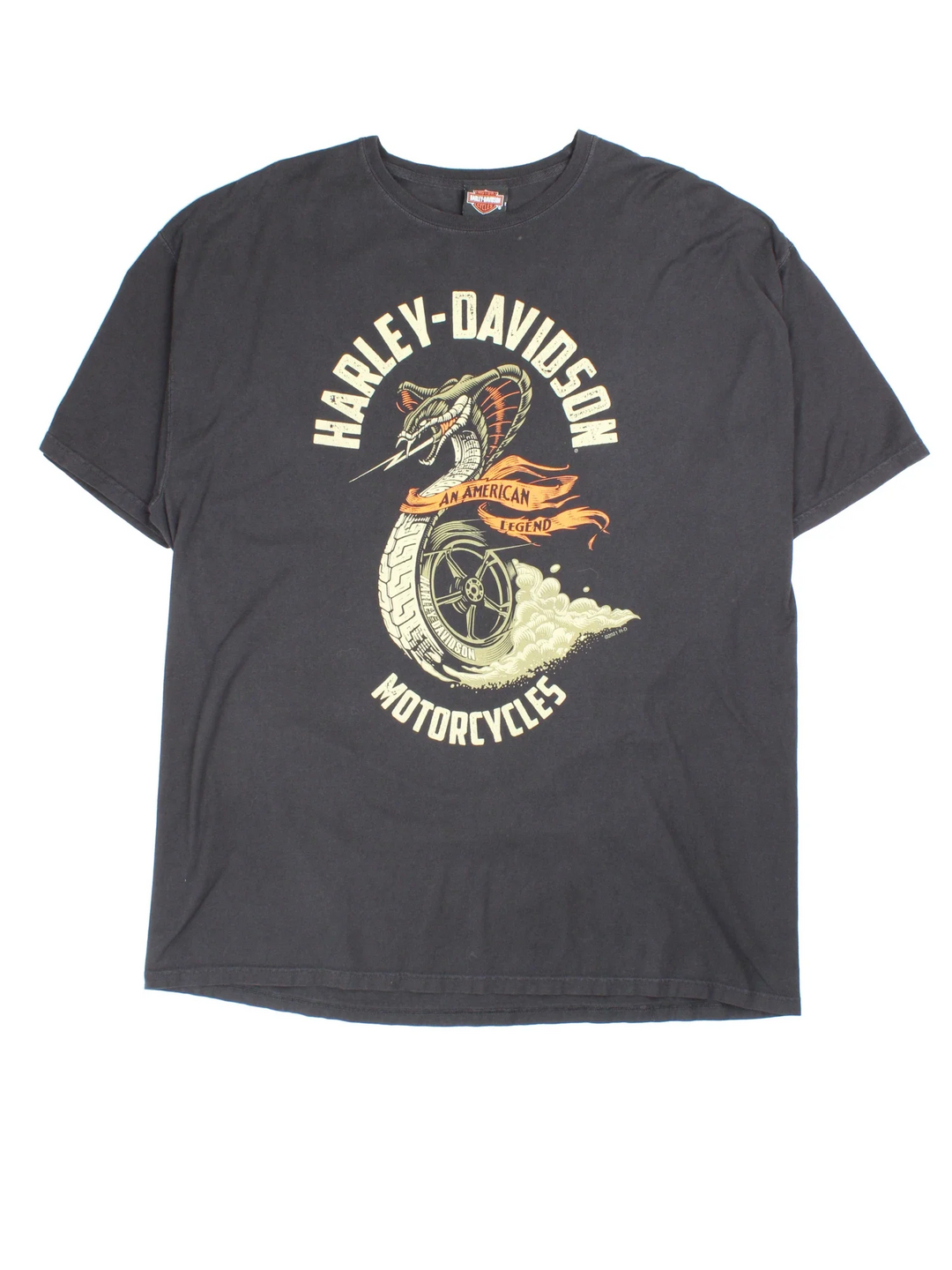 Harley-Davidson Onalaska T-Shirt in a black colourway with front and back printed graphic.