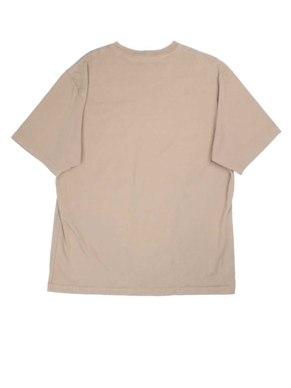 Vintage Carhartt T-Shirt in a tan colourway with front pocket and logo embroidered on the front.