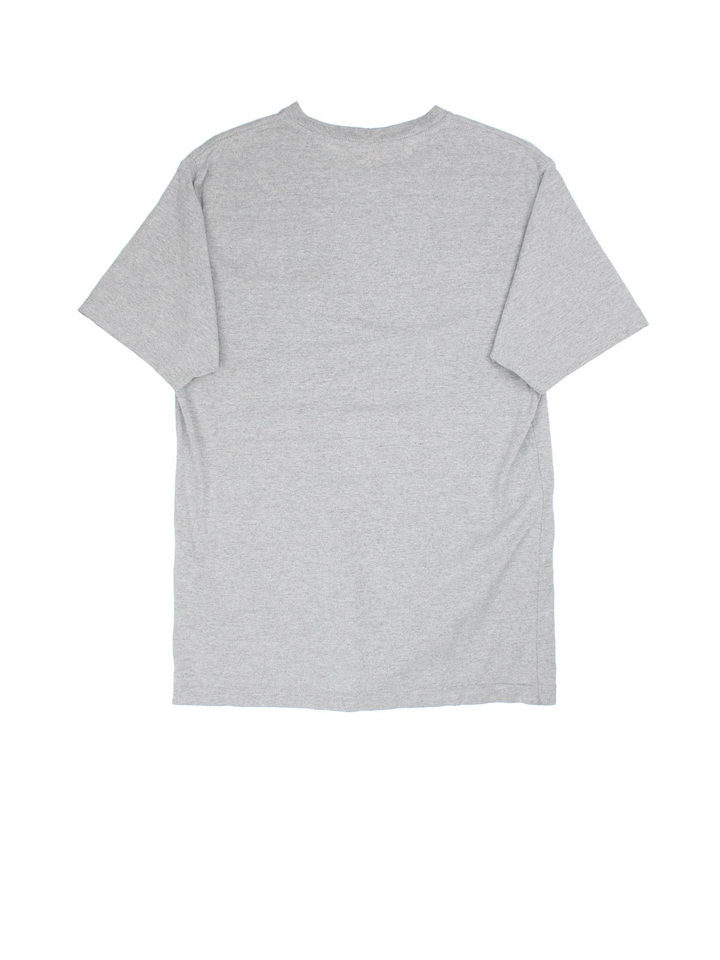 Carhartt T-Shirt in a grey colourway with the logo and pocket on the front.