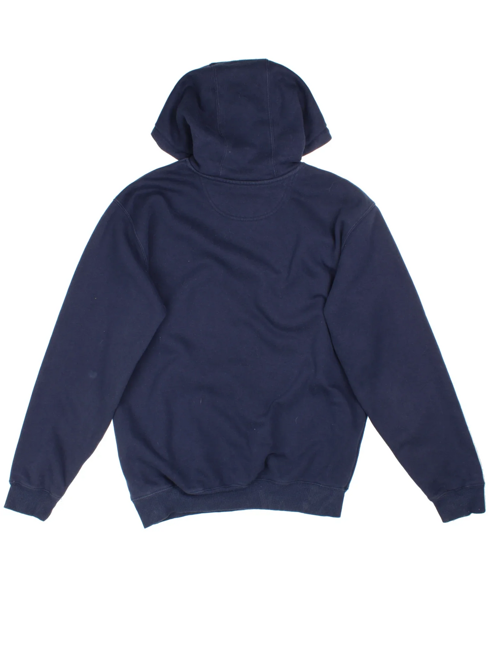 Carhartt Hoodie in a blue colourway with the logo embroidered on the front.