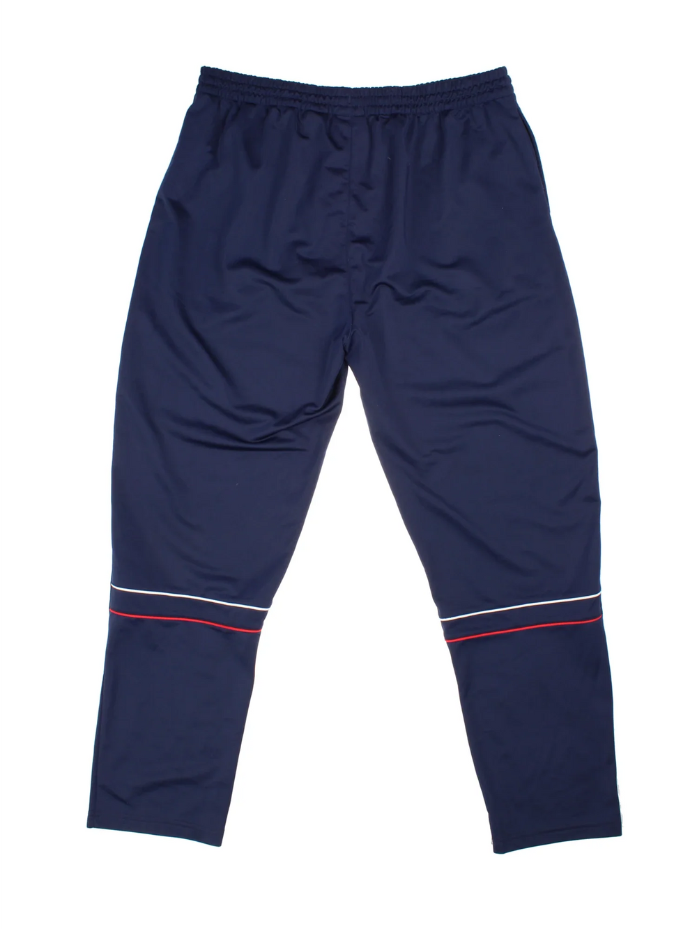Fila Tracksuit Bottoms in blue colourway, has pockets, elasticated waist with drawstring, and the logo embroidered on the front.