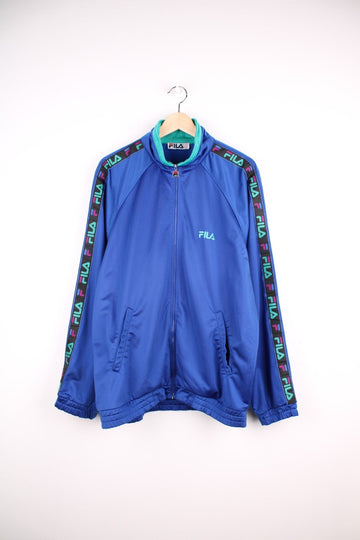 Vintage FILA Black Rugby Shirt M L