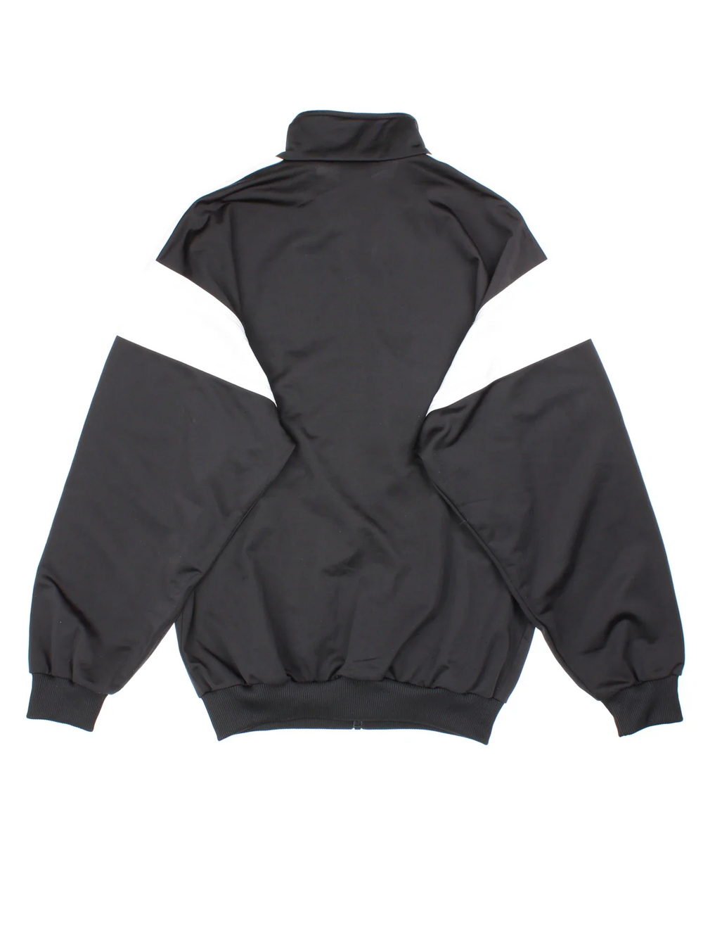 Vintage Adidas Track Top in a black/white colourway. Zips up and has side pockets, famous x3 stripes and trefoil embroidered branding on front.